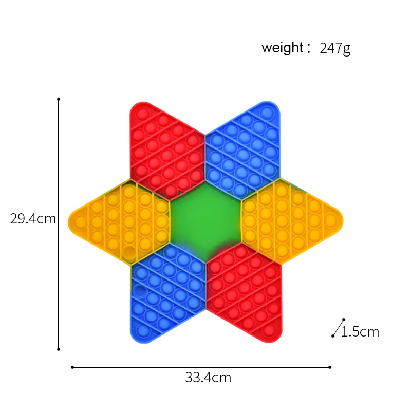2022 Wholesale Checkerboard poppers game popet puppet children fidget sensory squeeze other hobbies educational toys with dices