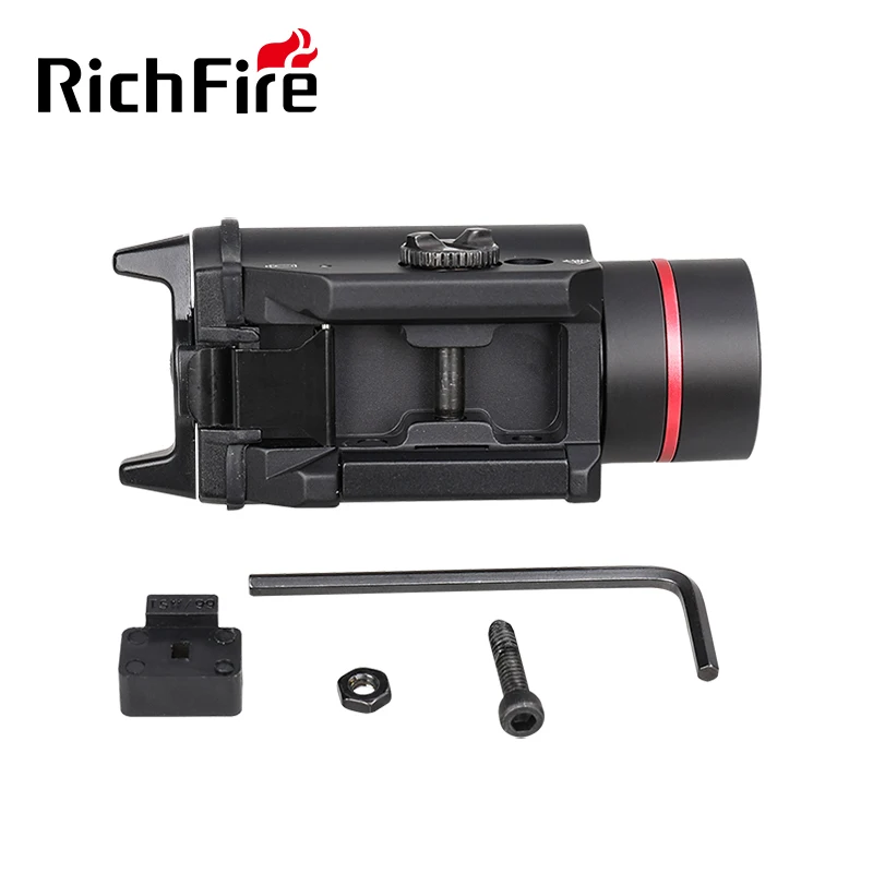 Newest High powerfule Light 1000 Lumen red laser combo Tactical LED Hel met Flashlight