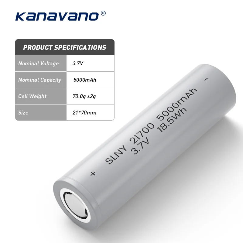Original manufacturer 21700 rechargeable 5000mah 3.7V NCM 21700 li ion battery cell for electric scooter