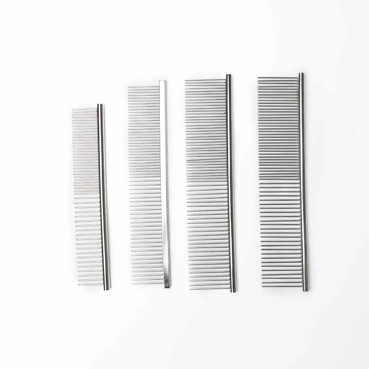 Wholesale hair removal open knot cleaning grooming galvanized steel needle pet comb for dog cat