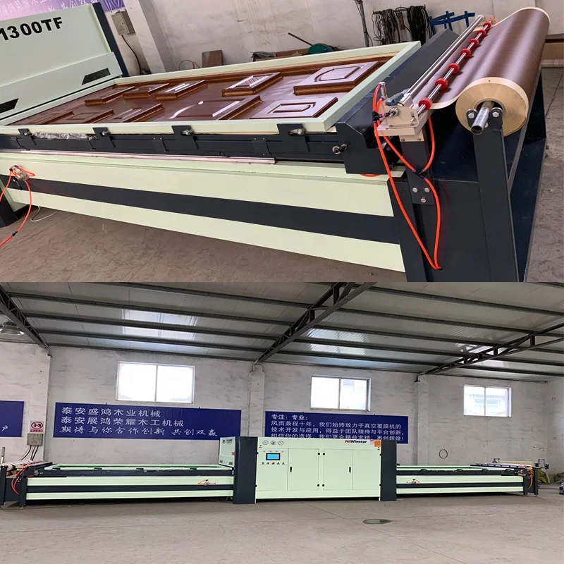  WS1300TF деревообрабатывающая автоматическая дверь MDF ПВХ вакуумная мембранная
