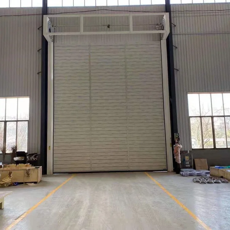 Hard Fast High Speed Roller Shutter High Performance Al-Alloy Spiral Hard Panel Door