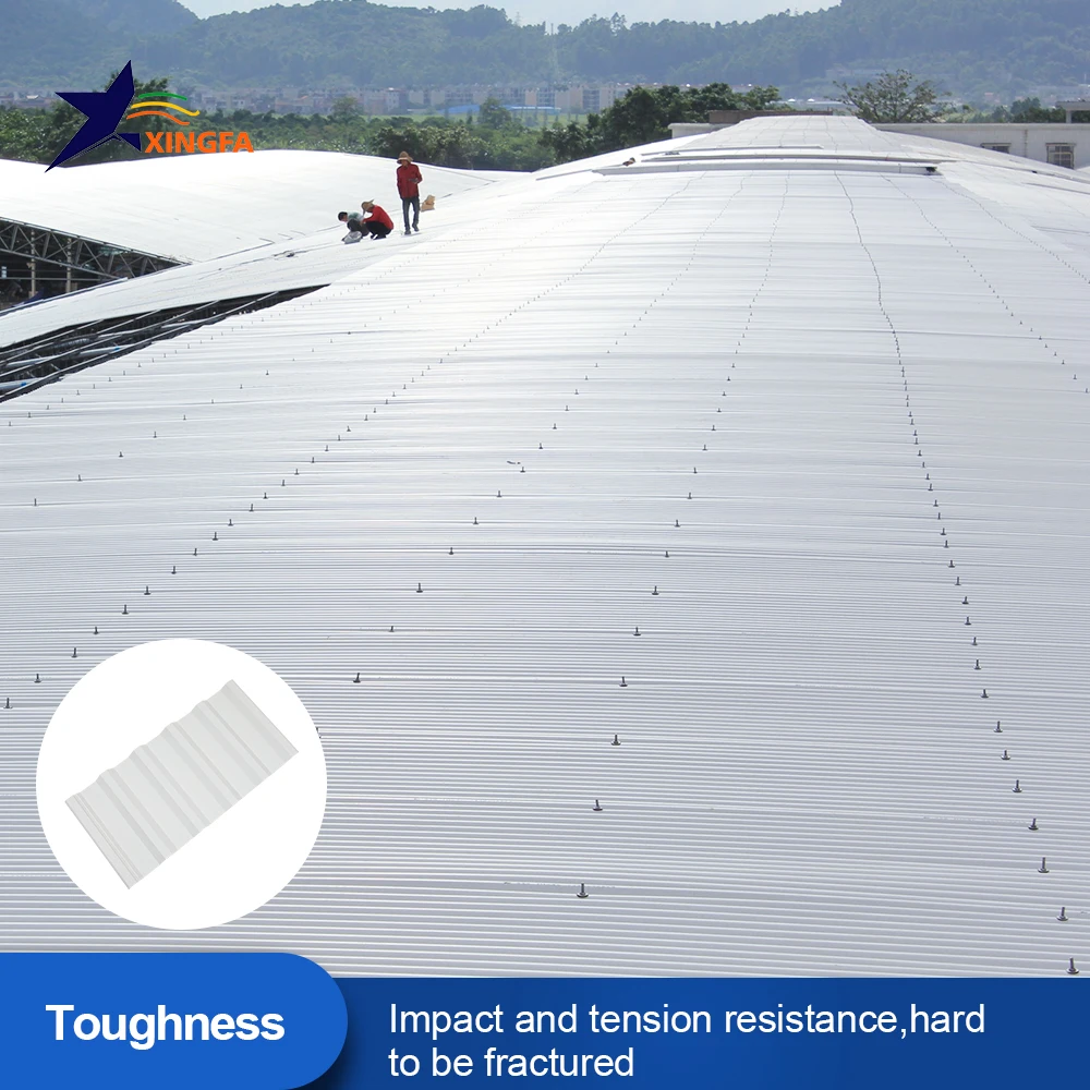 Twin-wall hollow building materials plastic roofing sheets transparent synthetic roof sheet price per sheet