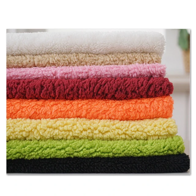 
Качественное одностороннее матовое полиэфирное одеяло sherpa, плюшевая ткань для домашнего текстиля от производителя 