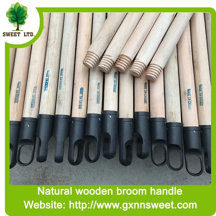 Straight raw material Natural Wooden broom handles / wooden stick for broom