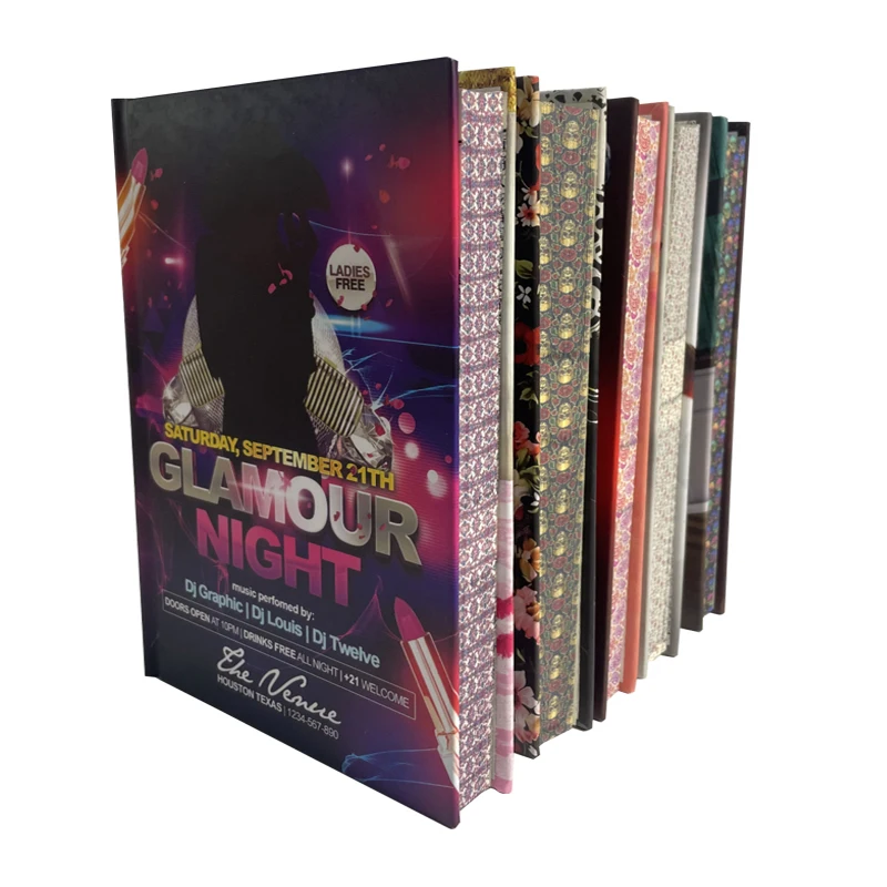 Sprayed Edges Novel Printing Service Custom Logo Classic And Binding A5 Customized Hardcover Book Printing With Slipcase