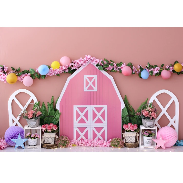 Background Print Beautiful Vinyl Balloon Birthday Party Wall Decoration Backdrop Photo Studio Props Photography