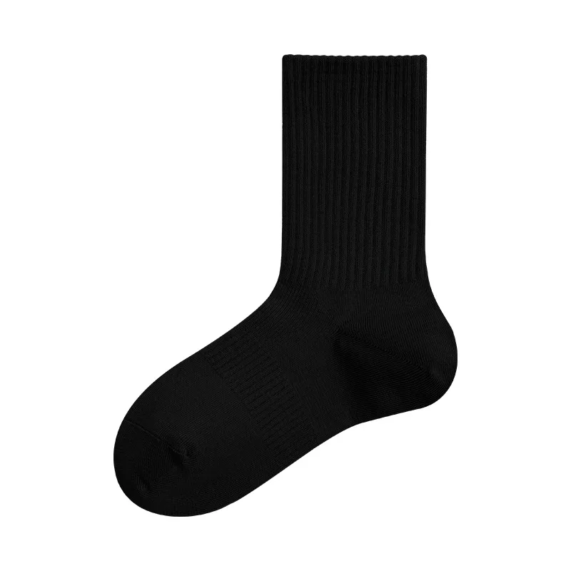 Autumn And Winter New Thermal Striped Sports Double Bar Mid Leng  Casual Socks For Spring And Autumn