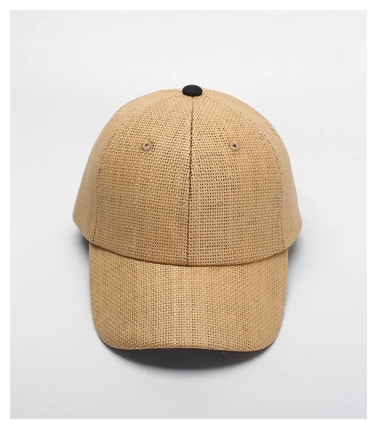 2019 New Straw Baseball Cap Snapback Cap Adjustable Casquette Bones Gorras Casual Dad hat for Men Breathable and Cool Cap