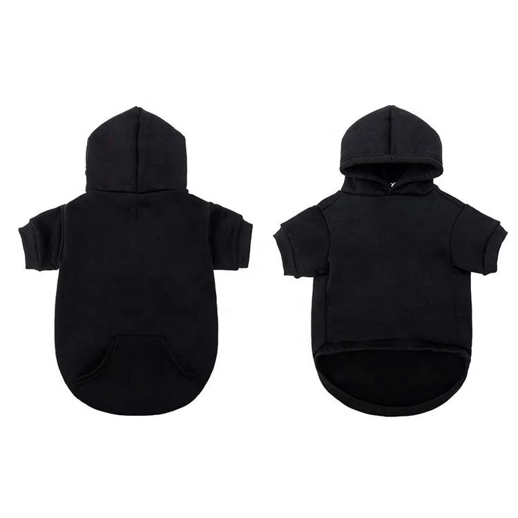 Blank Dog Clothes Sweater Wholesale Winter Comfortable 100% Cotton Warm Dogs Cloth Pet Multi Color Hoodie Custom Logo