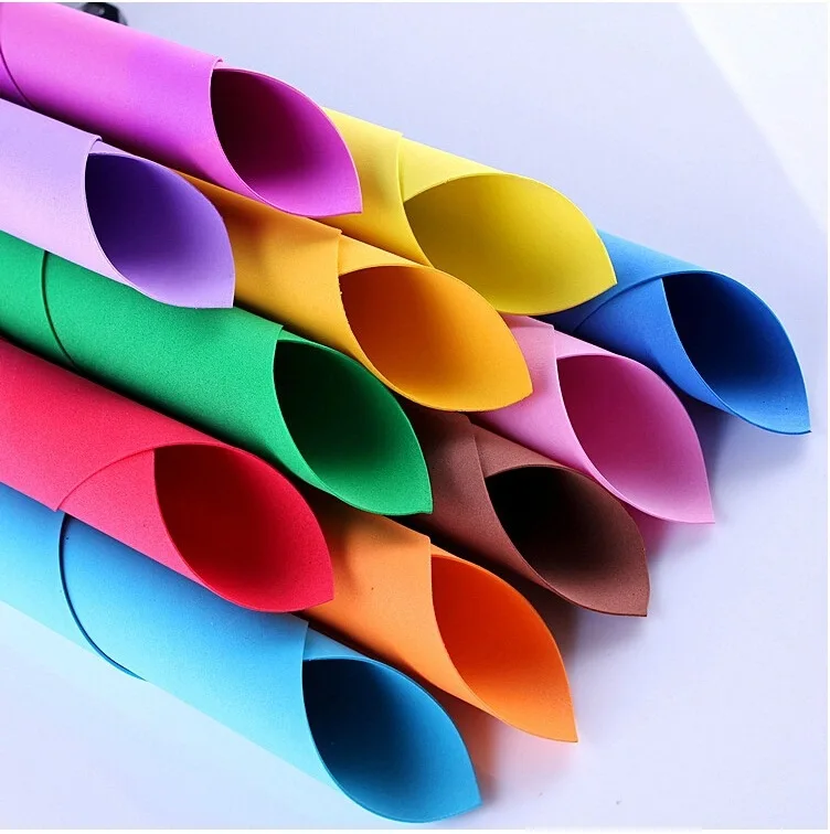 Colorful eva craft foam sheets adhesive foam sheets eva foam glitter sheets