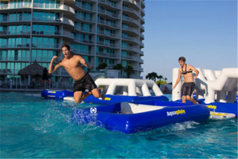 Water Equipment  Inflatable Floating Game Inflatable Splash Station Aquaglide Delta Inflatable Platform Game