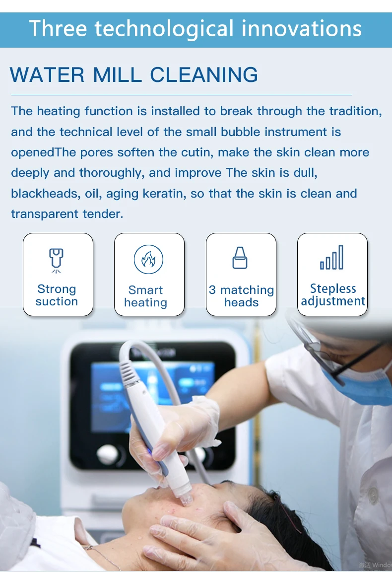 pa Salon Hydro Oxygen Aqua h2o2 Water Facial Peel Solution Beauty Skin System 9 In 1 HydraBeauty Machine