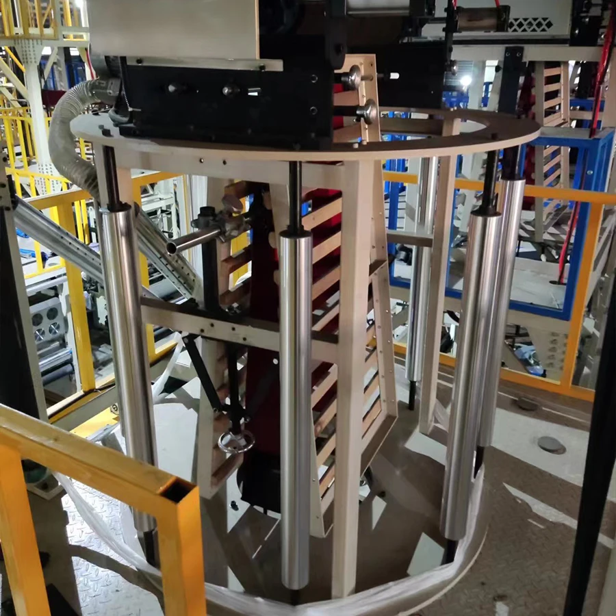 High output PE HDPE LDPE plastic film extruder machine pe film blowing machine plastic bag making machine production line