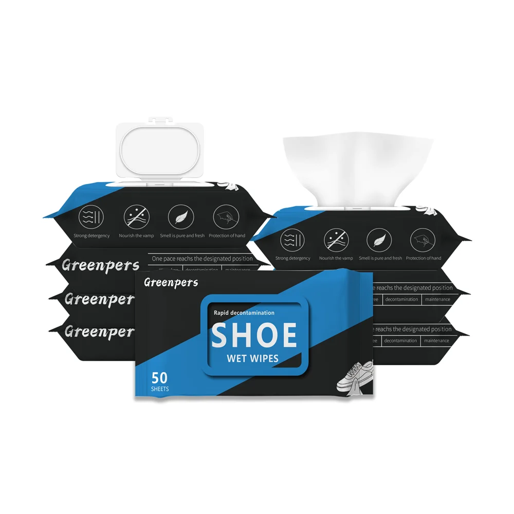 Custom private label oem white sneaker wipes quick wipes shoes shoes cleaning wipes