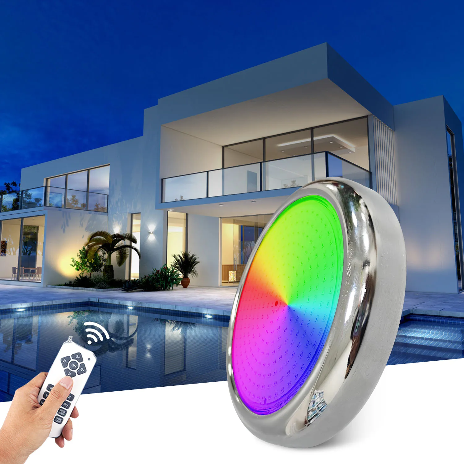Оптовая продажа производители нержавеющей стали 12 Вт Rgb Wifi подводные лампы светодиодный подводный свет для бассейна