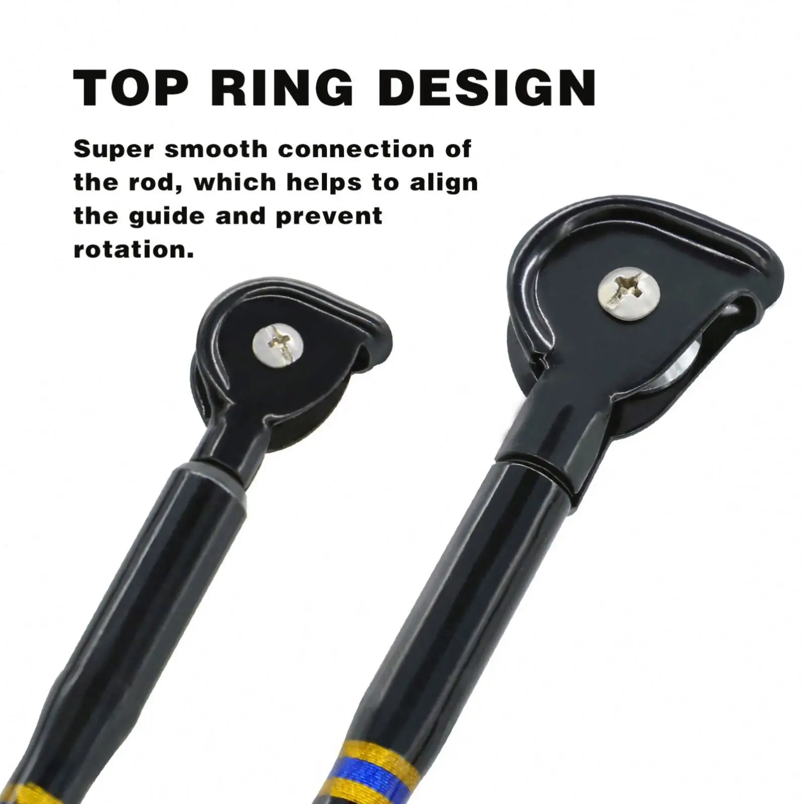 Heavy Boat Fishing Trolling Rod For Straight Nylon Butt Roller Guide Deep Sea Tuna Offshore Boat