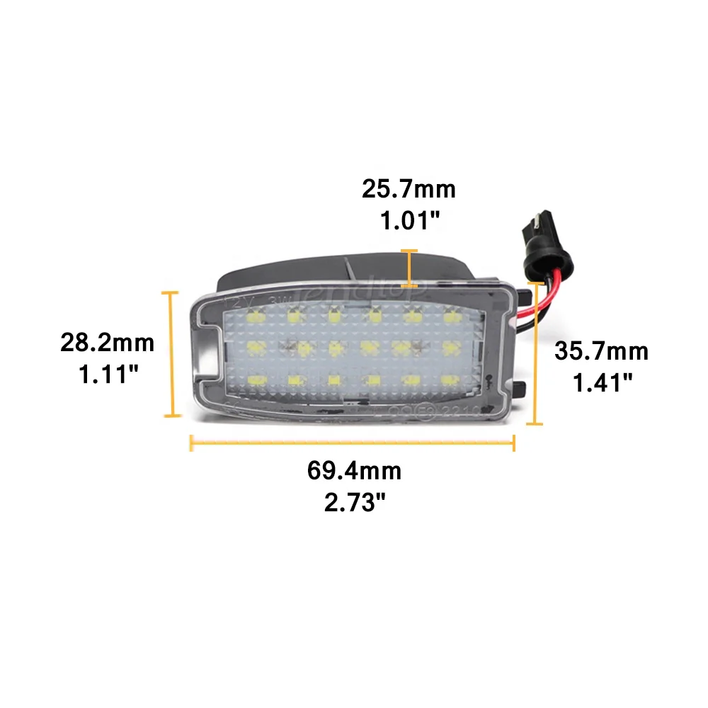 Led Under Side Mirror Puddle Light For Land Rover Range Rover 2005-2012 Range Rover Sport 2006-2013 LR2 LR3 LR4 L322 Freelander