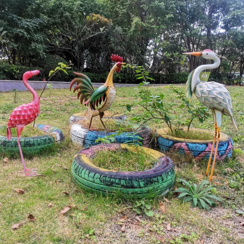 outdoor decoration metal duck Cast Iron Garden Statues