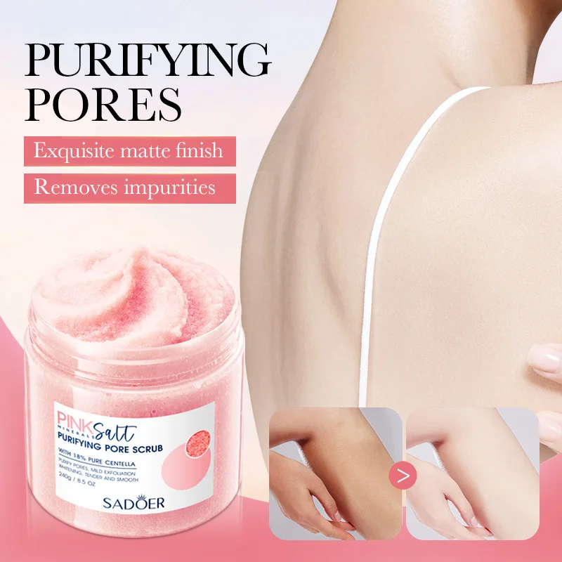 Himalayan Pink Salt Cleansing Bath Salt Body Scrub For Exfoliating Organic Natural body scrub