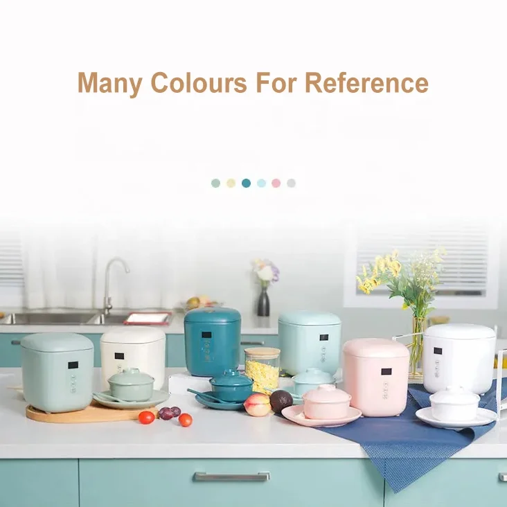 Mini Smart Rice Cooker Electric 1.2Liter Portable Double-Layer Automatic Digital Heating Plate Table Top Drum Small Rice Cookers