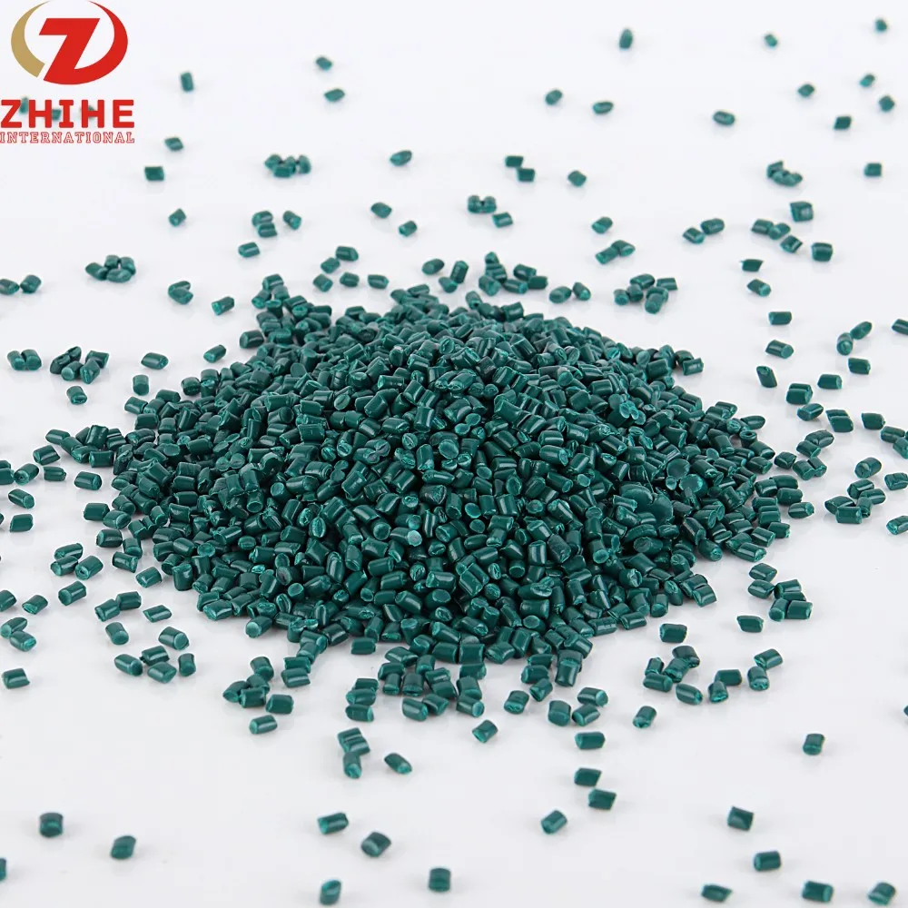 Green Color Masterbatch With Plastic PP PE PET Poly Pellets