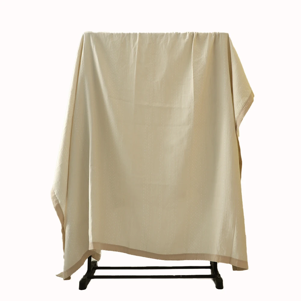 Бежевая Вертикальная полосатая атласная отделка clementine twin size Кровать Диван Одеяло fiesta прохладный хлопок всесезонный