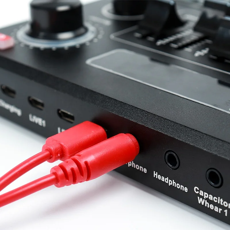  Профессиональная звуковая карта в реальном времени USB-гарнитура развлечение пение K-song для телефона компьютерные звуковые