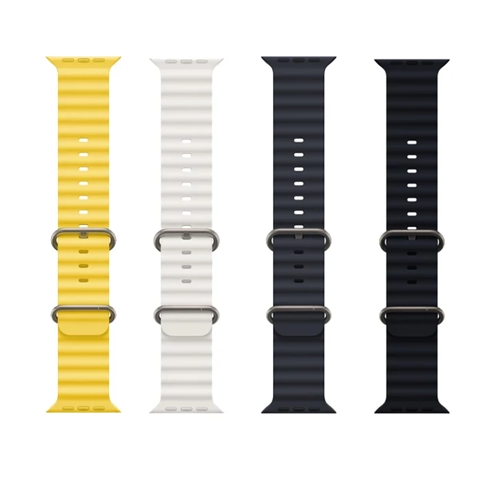 Ремешок силиконовый для Apple Watch series 8 7 6 se Ultra 49 мм 45 44 42 41