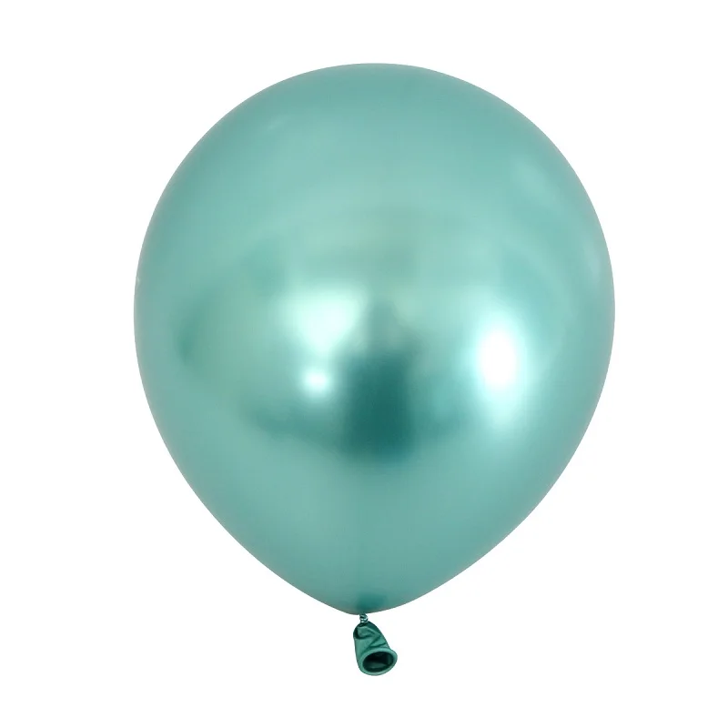 Hot sale metal balloon macaron  latex Balloons Jungle Party Balloon Chain Macaron Green White Garland Metal Gold Balloom