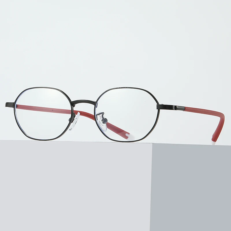 New design optical metal frame 2023 anti blue light glasses for kids silicon yewear frame for children