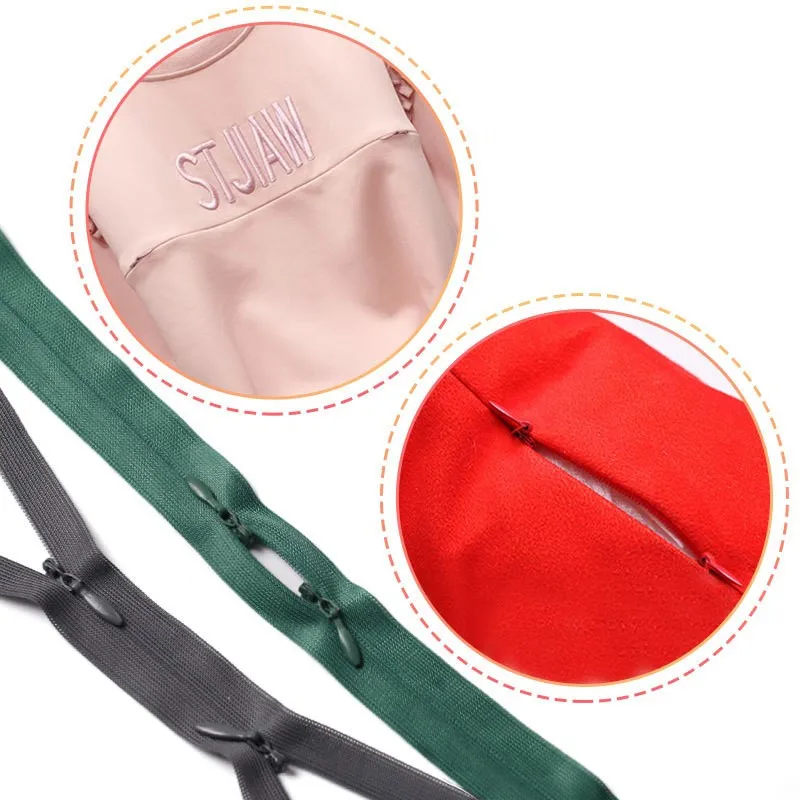 Factory Cheap Price Hidden Nylon Zippers Sewing Open End Invisible Zippers For clothing