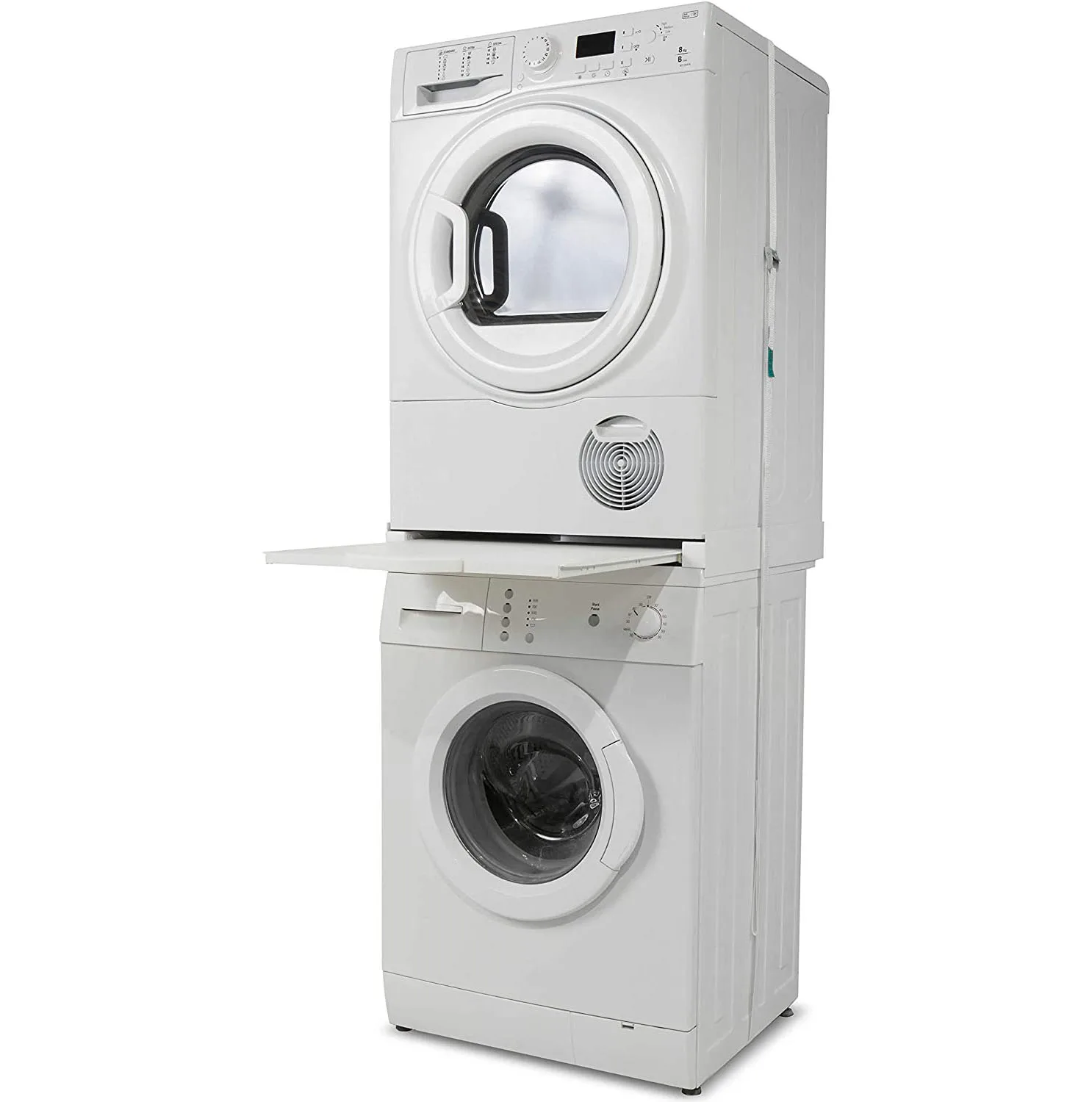 Tumble Dryer Stack Kit with pull out shelf  Stacking Kit Connection Frame with Shelf for Washing Machine and Dryer