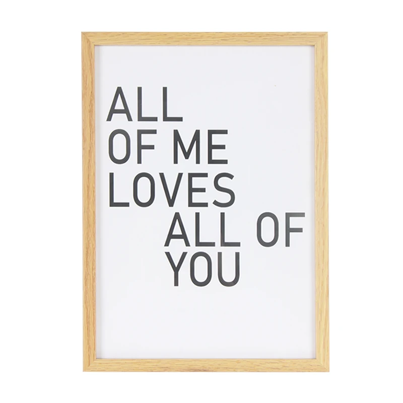 Jinn Home Beautiful Natural Oak Poster Frame For Wall Arts Decor -Size 13x18 -A4 -30x40-40x50- 50x50-50x70-70x100