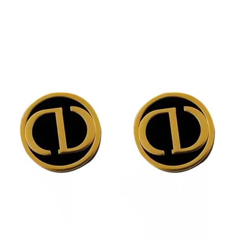 CD frosted earrings new trendy niche design earrings female high-end all-match earrings