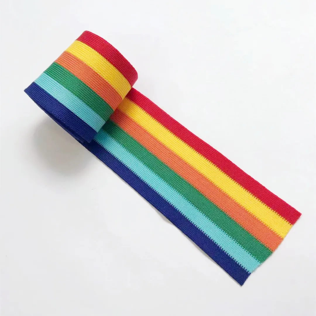 Factory price 100% polyester jacquard web for fashion clothes accessories