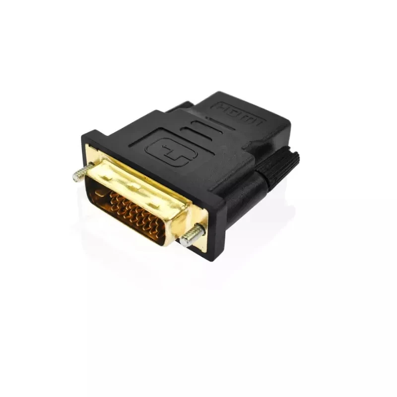 Поддержка 1080p с золотым покрытием DVI на HD MI конвертер адаптер DVI-D Dual Link 24 + 1 контактный разъем для HD15 Женский Для HDTV