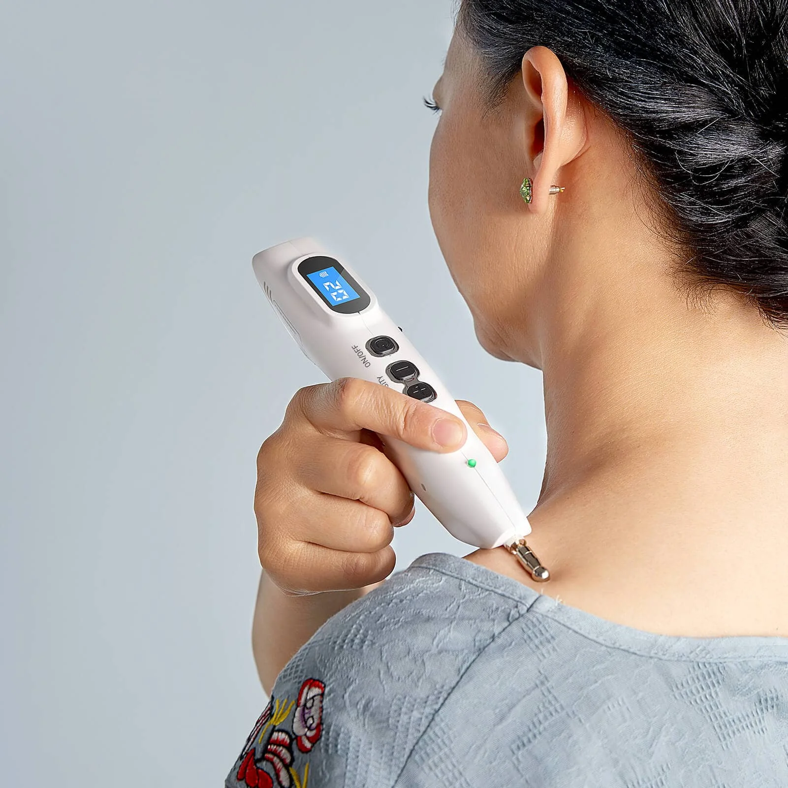 Hot electro acupuncture point stimulator piezo pen massage device acupoint meridian therapy diagnosis machine without needles