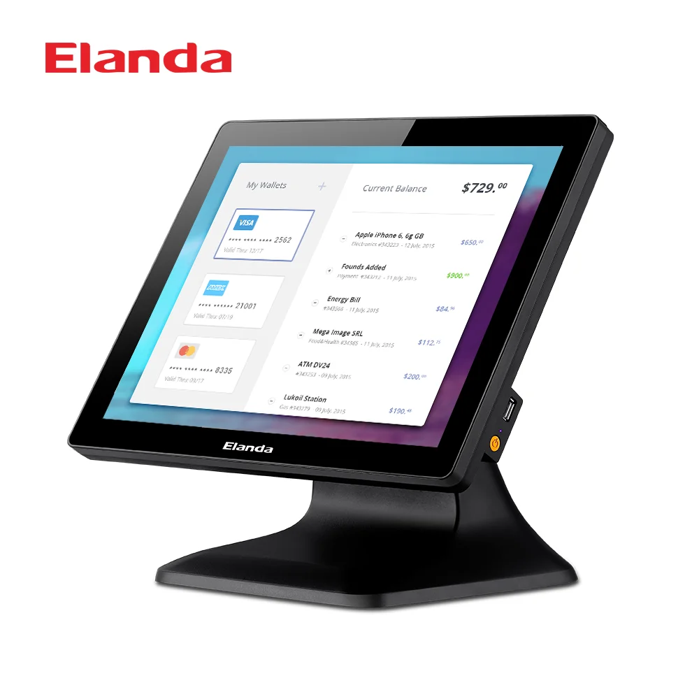 Smart POS Machine WIFI Cash Register Dual Screen Window All in one POS Systems