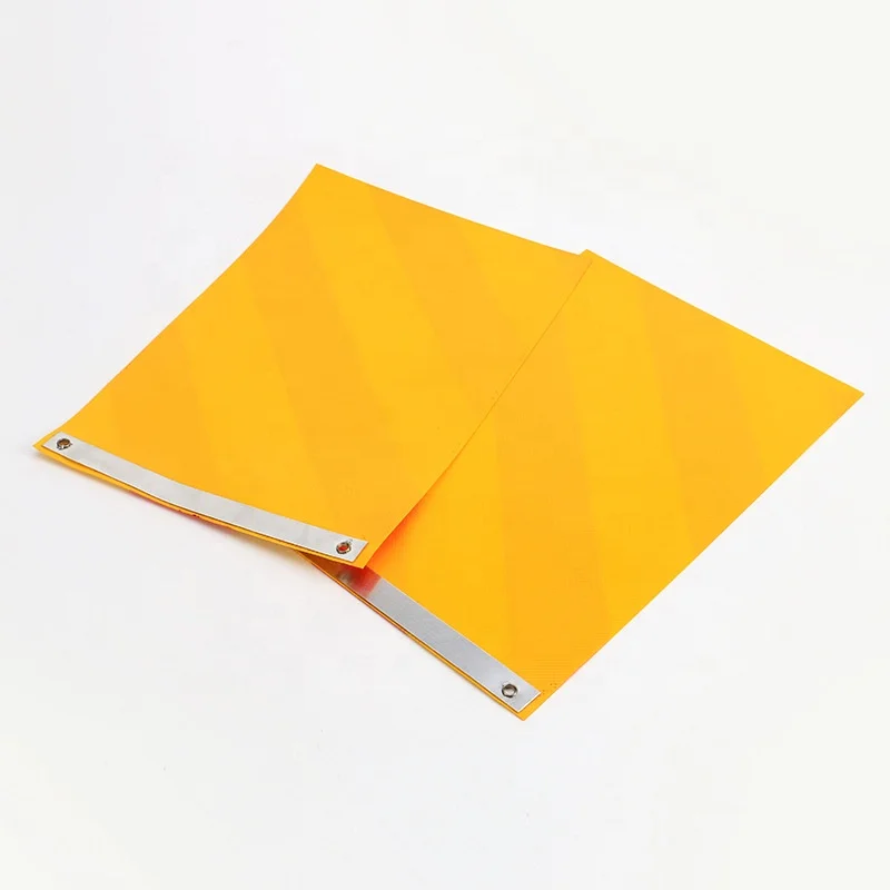 Red orange reflective Self Adhesive Reflective  Danger tips reflective strip Diamond Grade Truck Reflective Tape