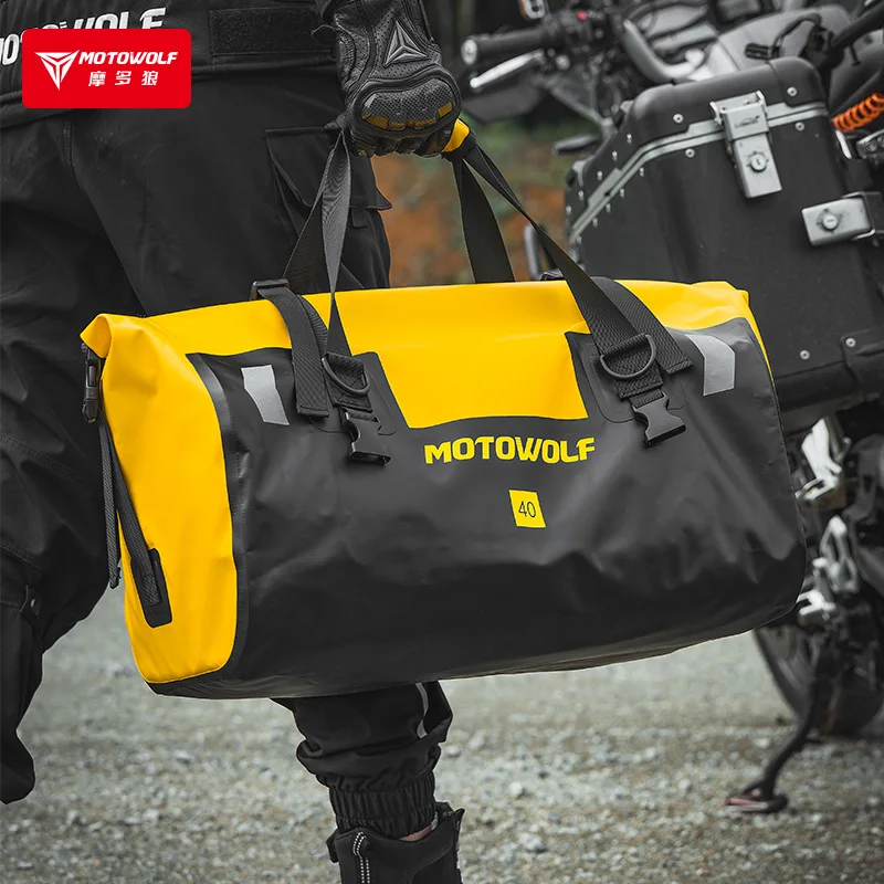 MOTOWOLF New motorcycle travel bag 40L 66L luggage bag for motorcycle bicycle waterproof motorcycle bag