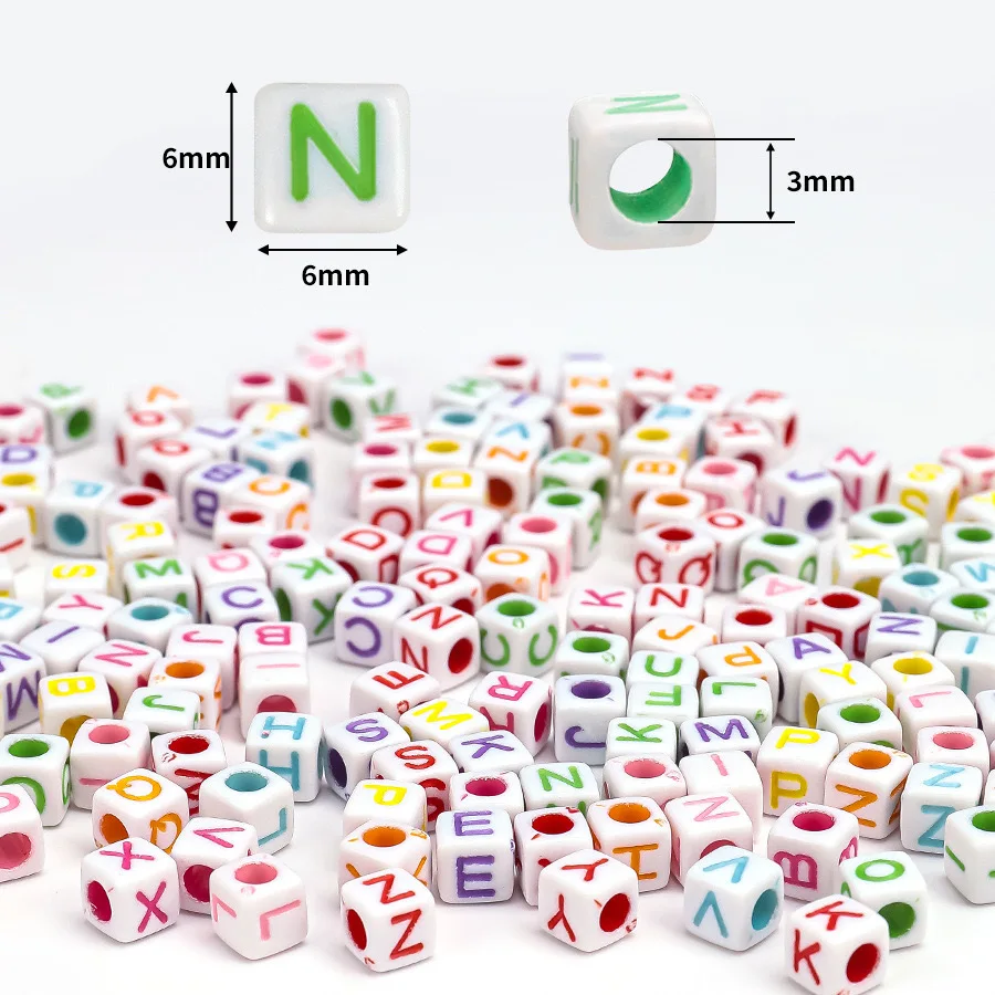 Китайский завод набор белых бусин акриловые пластиковые буквы улыбка бусина с отверстием для Diy