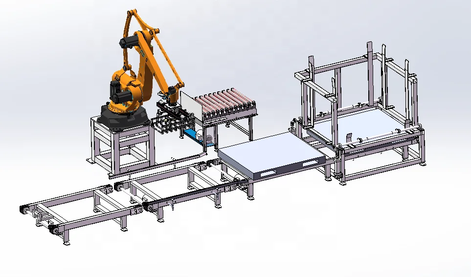 20kg 25kg 50kg bag carton palletizer bucket Barrel  palletizing machine palletizer for animal food
