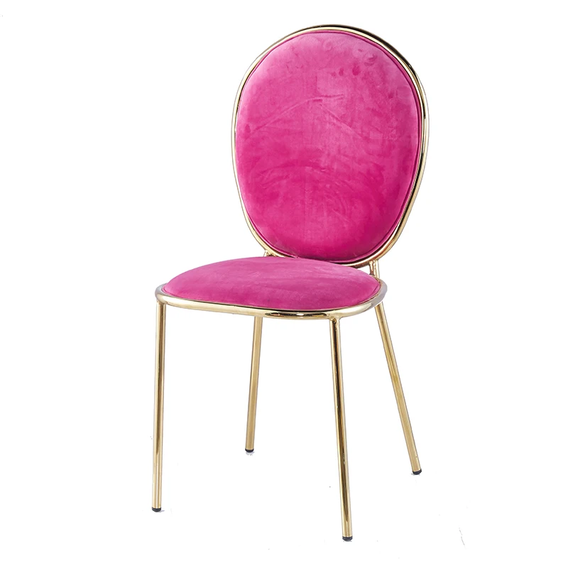 Popular design velvet fabric dining chair for restaurant