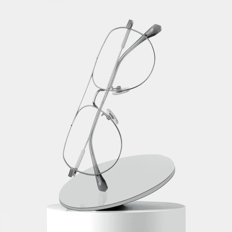 Buy retro glasses ultra-light design latest optical glasses frames pure titanium high quality blue light blocking glasses