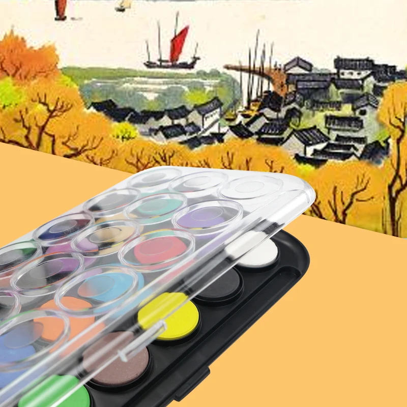 Набор акварельных красок для рисования KAMEI 12/24/36