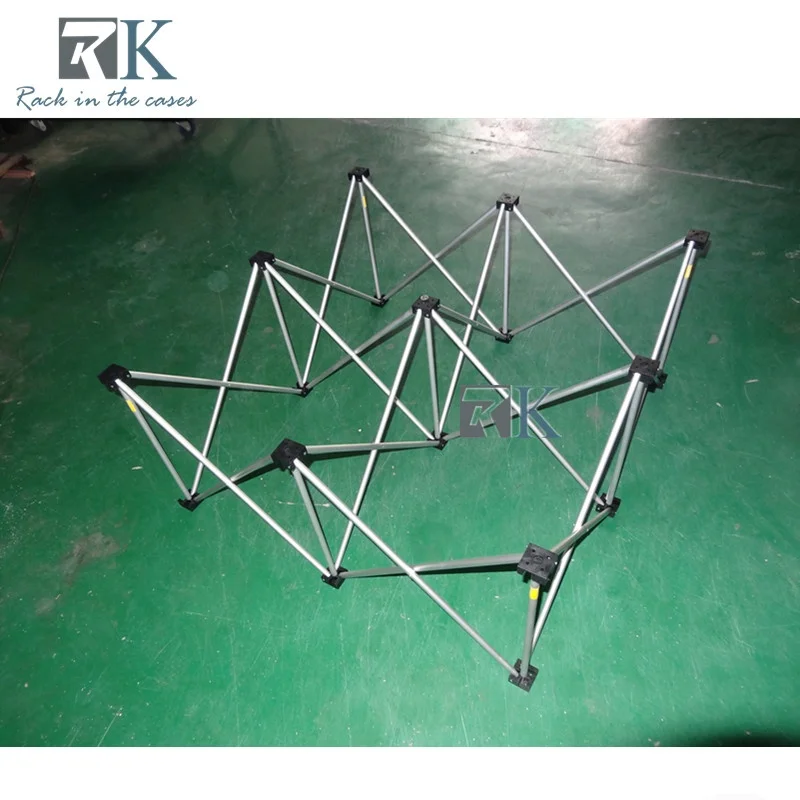 Aluminum non-slip stage platform stands with folding risers stage