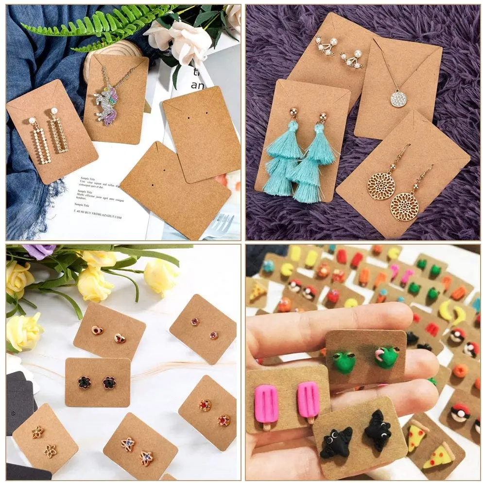Jewelry Earring Necklace Packaging Card Boxes Jewelry Accessories Gift Paper Coated Packaging Paper Card Box