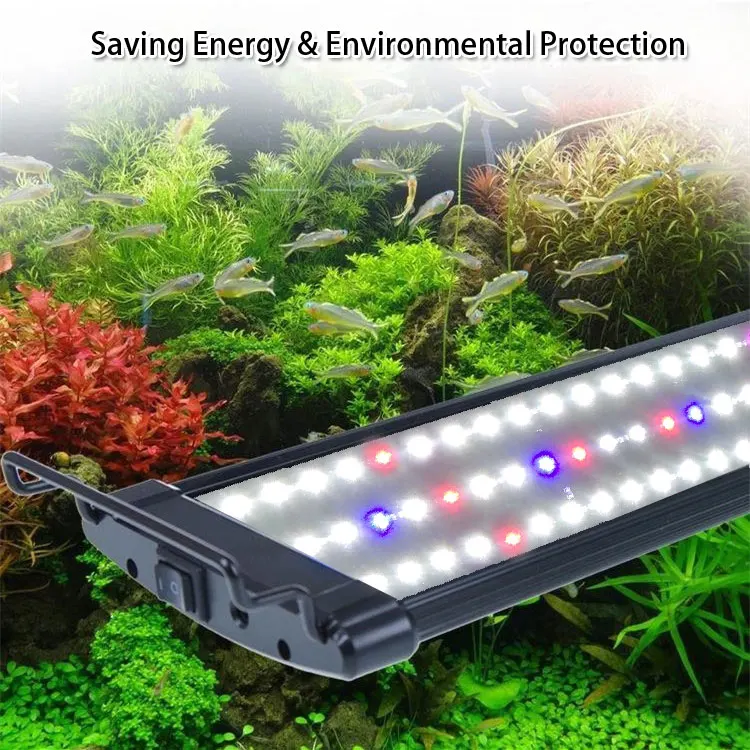 
Energy Efficient Marine Aquarium Accessories Led Light Full Spectrum Extendable Bracket Fish Tank Decoration 