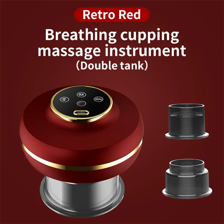 Dual Smart Suction Cups Intelligent Breathing Cupping Massage Vacuum Therapy Electronic Cupping for body care